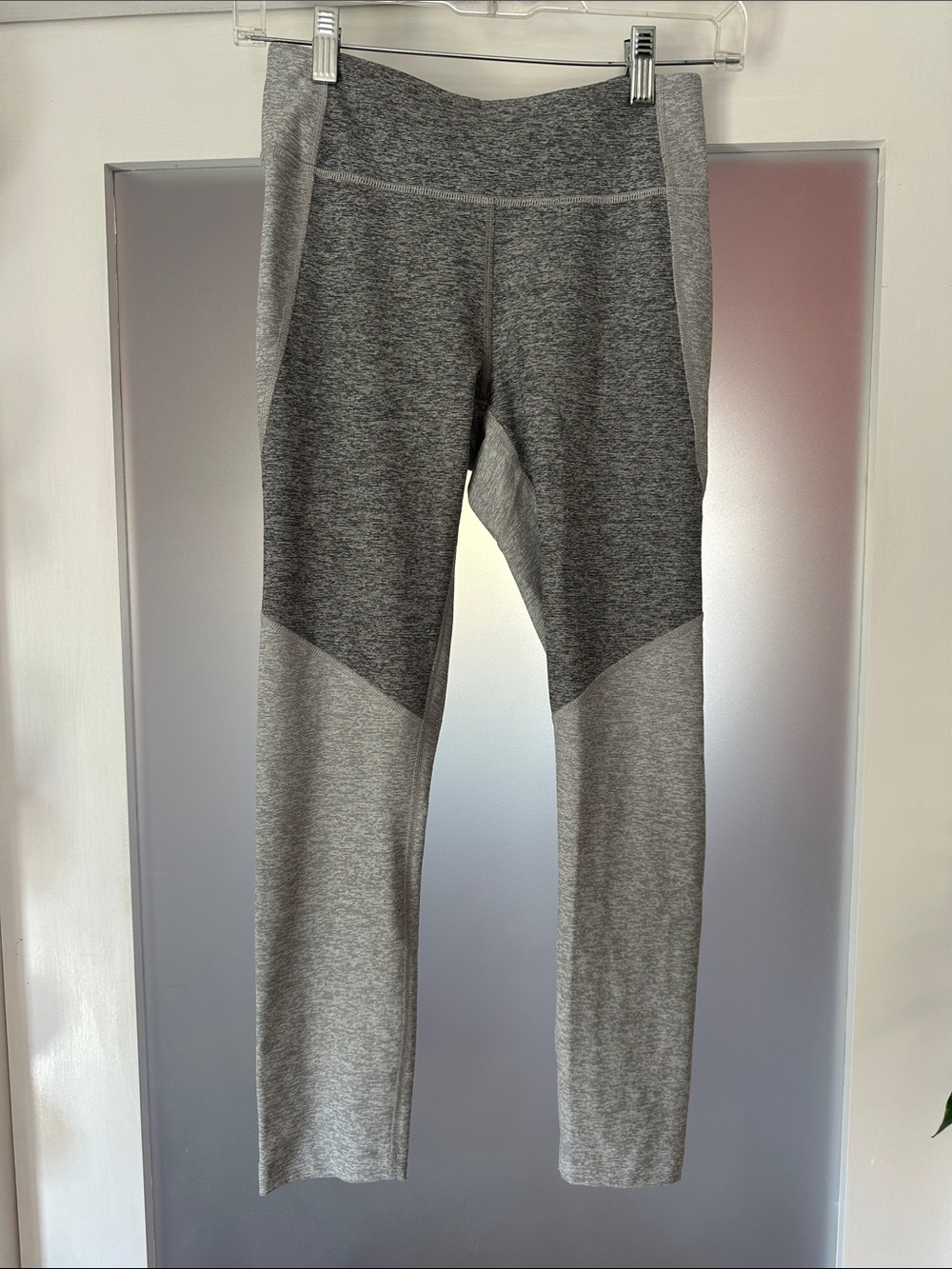 Outdoor Voices Grey Colorblock Active Leggings
